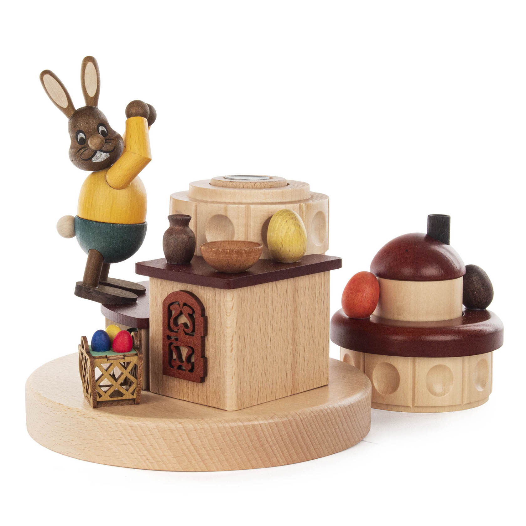 Räucherofen mit Hase und Ostereiern
