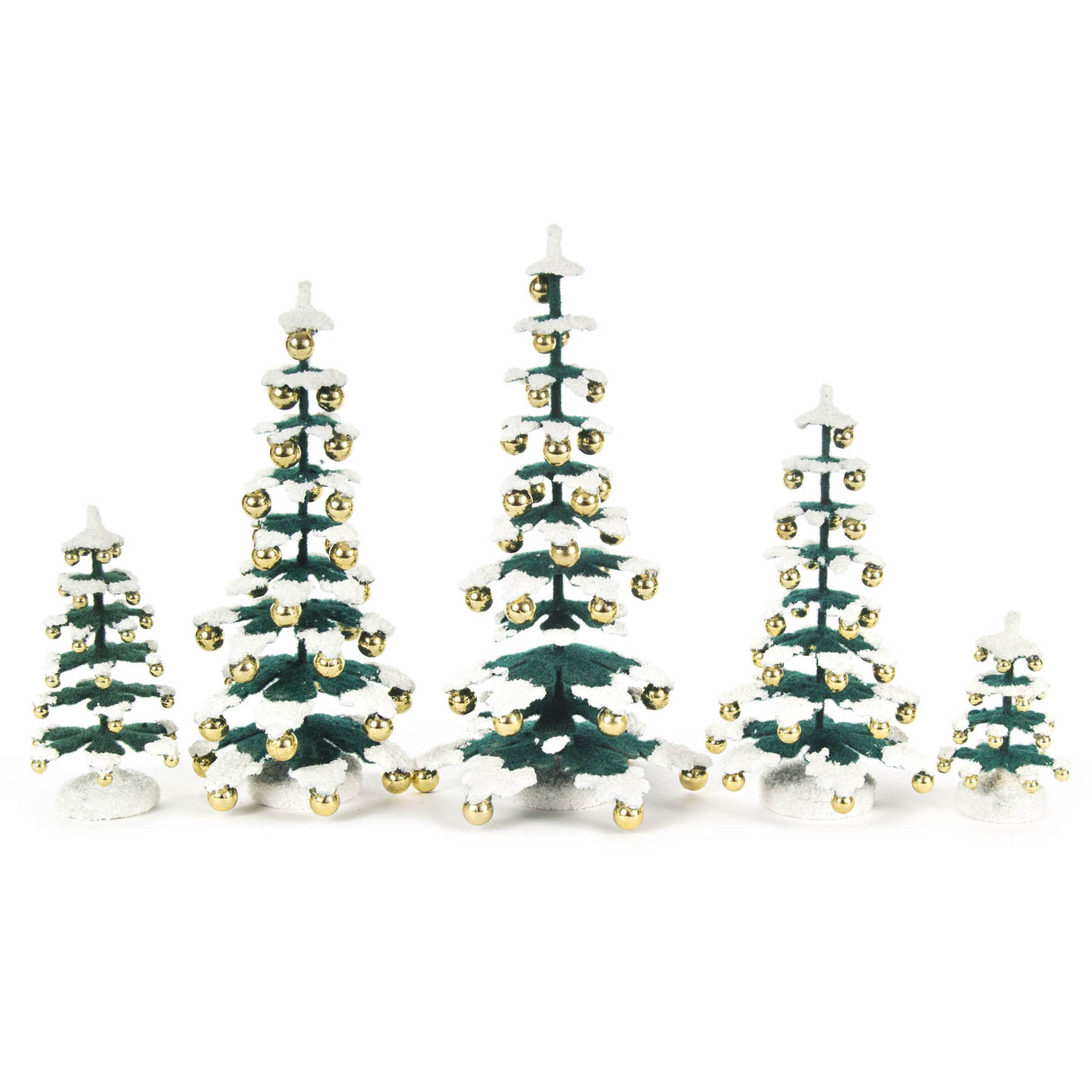 Tannenbäume mit Goldkugeln, 5,5/8/12/14/15cm (5) im Dregeno Online Shop günstig kaufen
