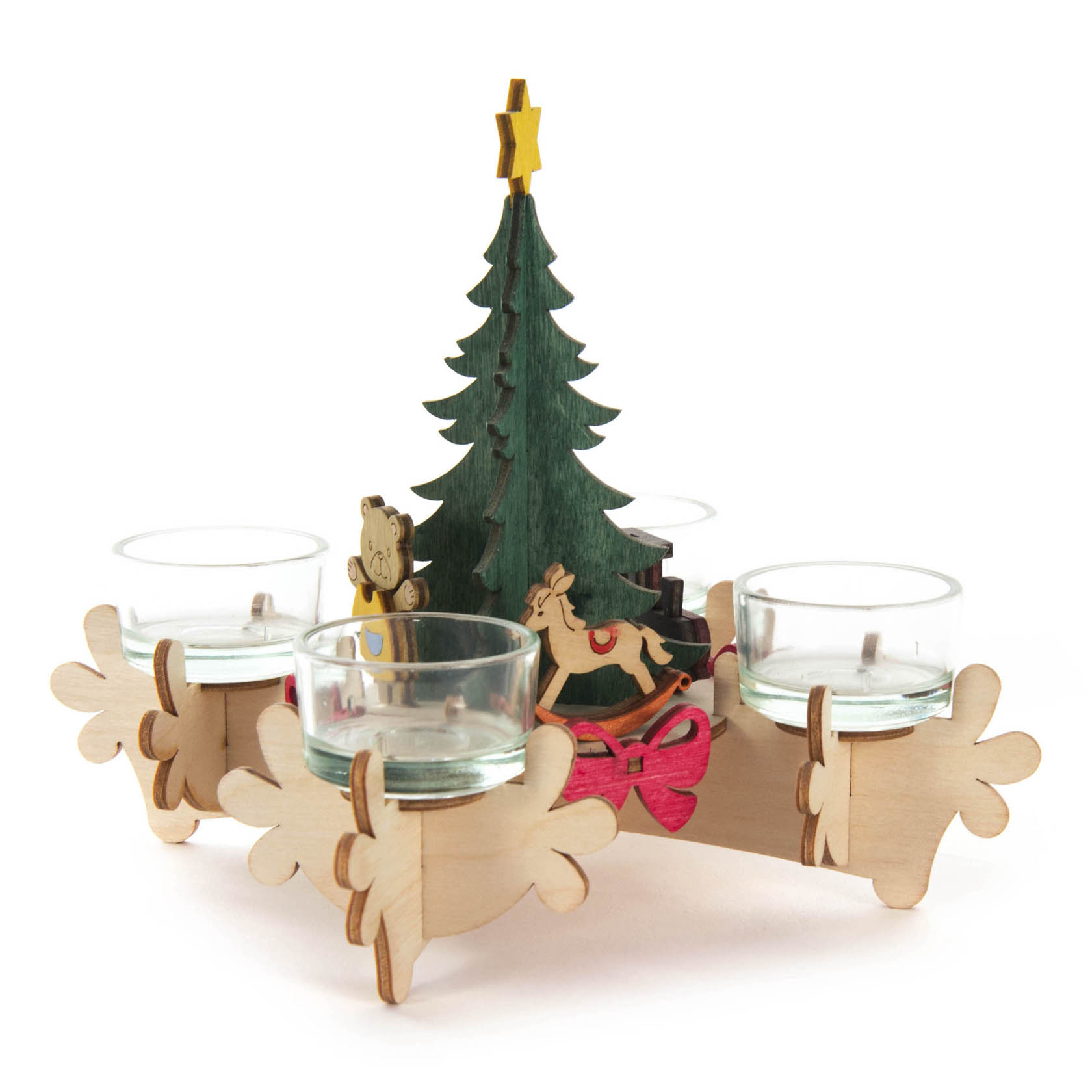 Bastelset Adventsleuchter  16x10x10,5cm
