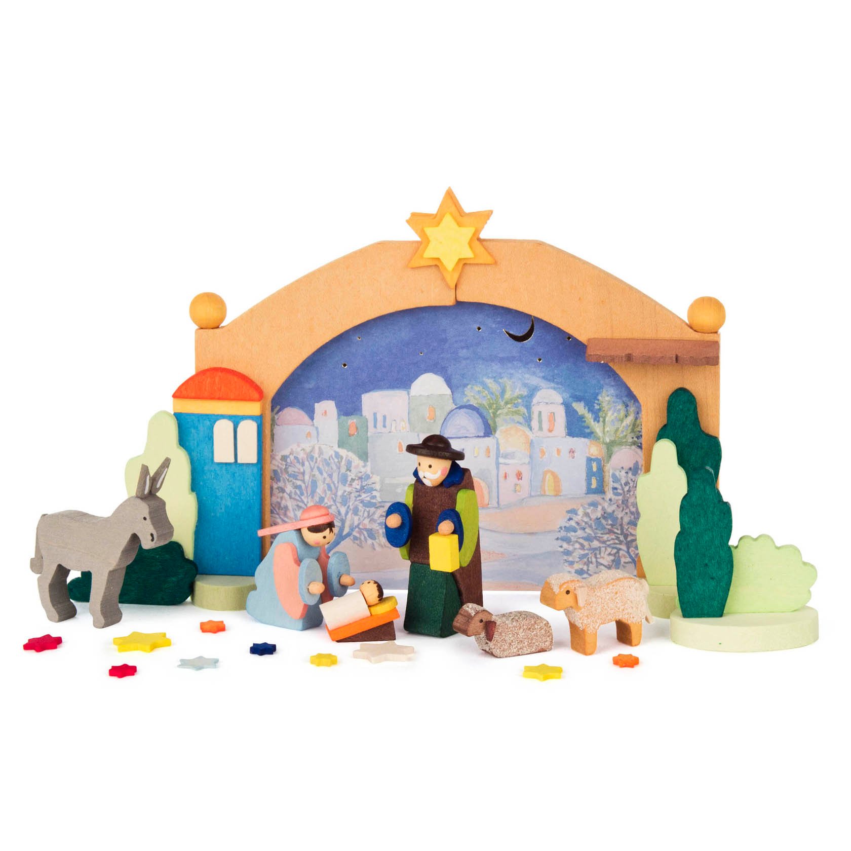 Miniatur "Weihnachtskrippe unterwegs" im Dregeno Online Shop günstig kaufen