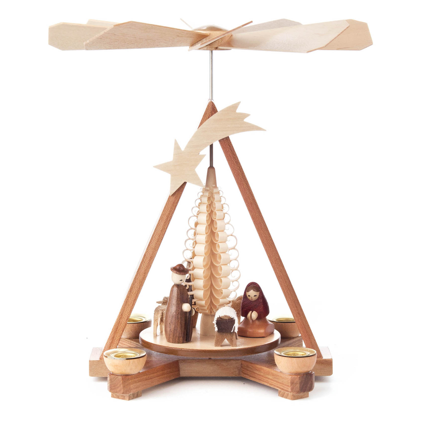 Pyramide mit Christi Geburt, für Kerzen d=14mm im Dregeno Online Shop günstig kaufen