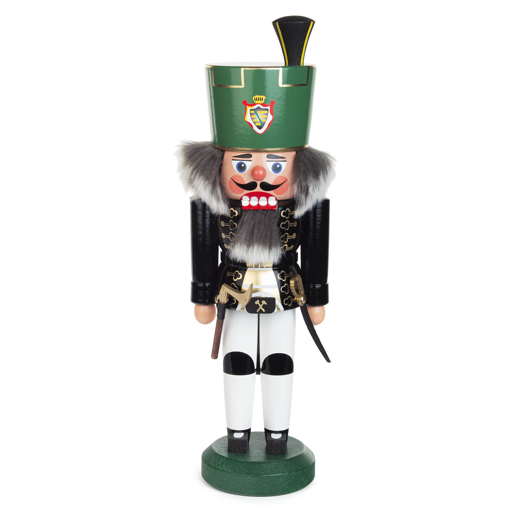 Nussknacker Bergwardein schwarz-weiß 32cm im Dregeno Online Shop günstig kaufen