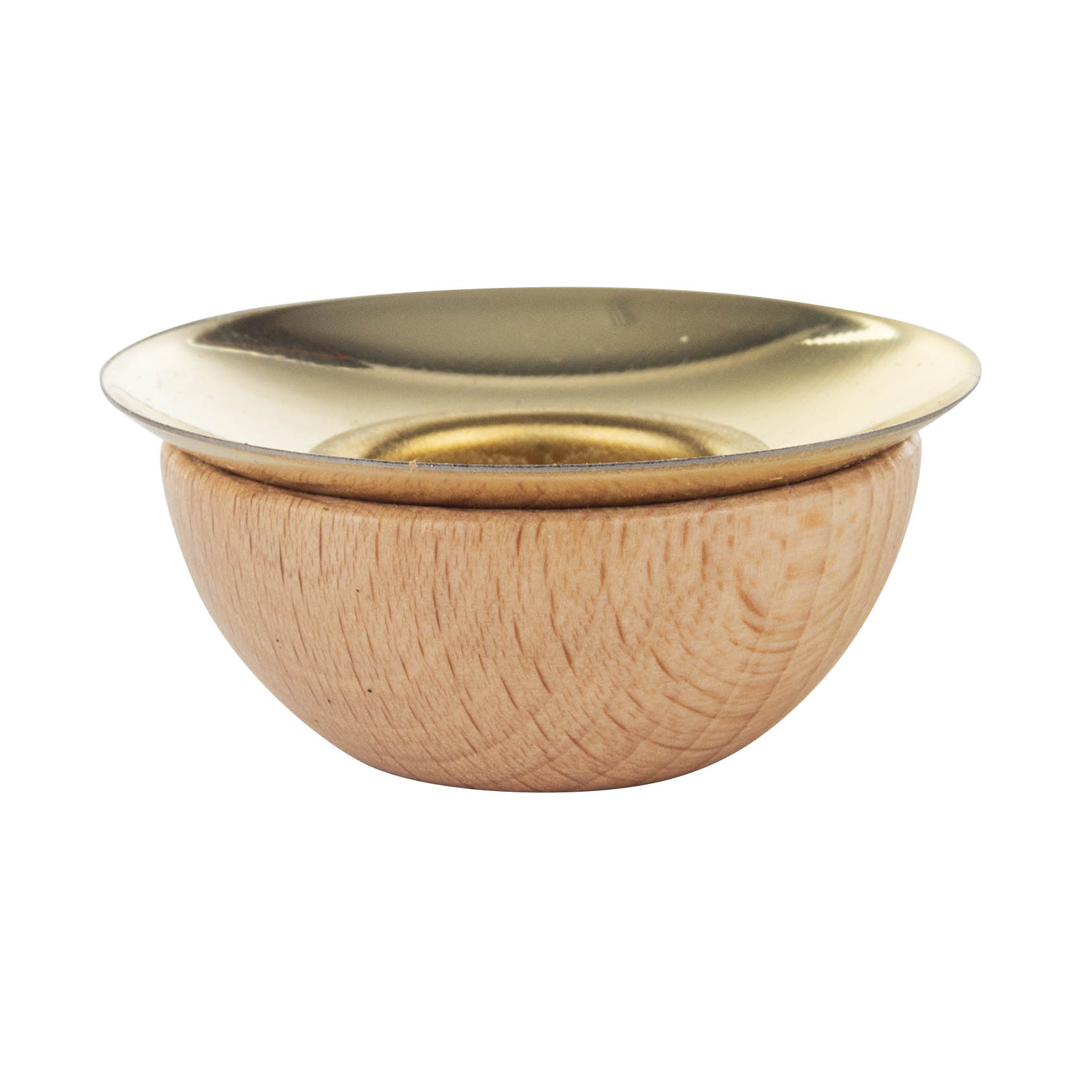 Holztülle mit Messingeinsatz für Kerzen d=20mm im Dregeno Online Shop günstig kaufen