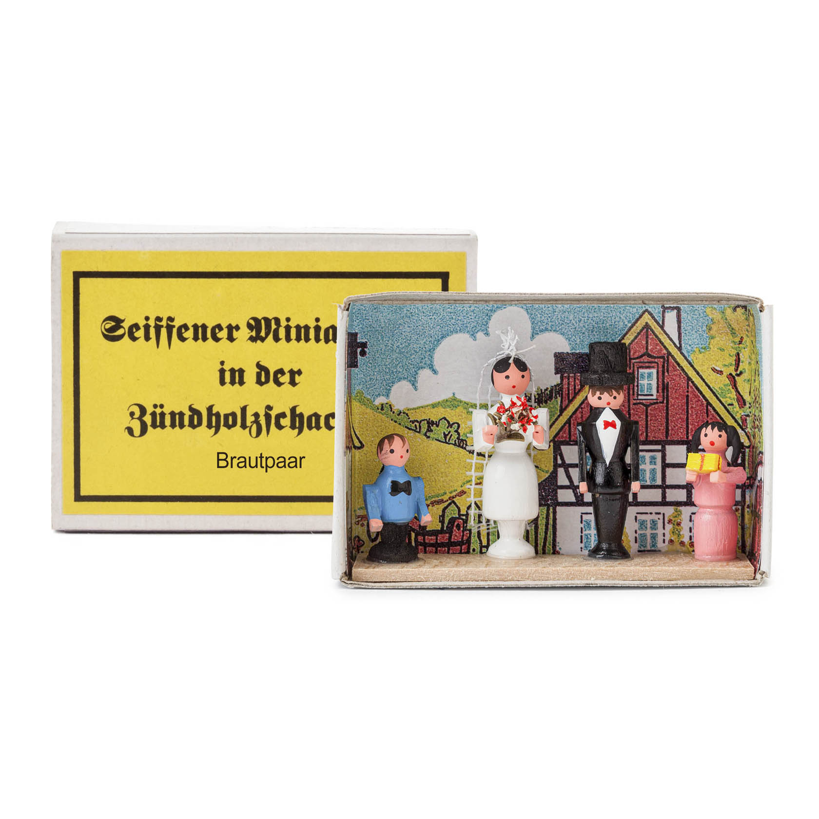 Zündholzschachtel Brautpaar