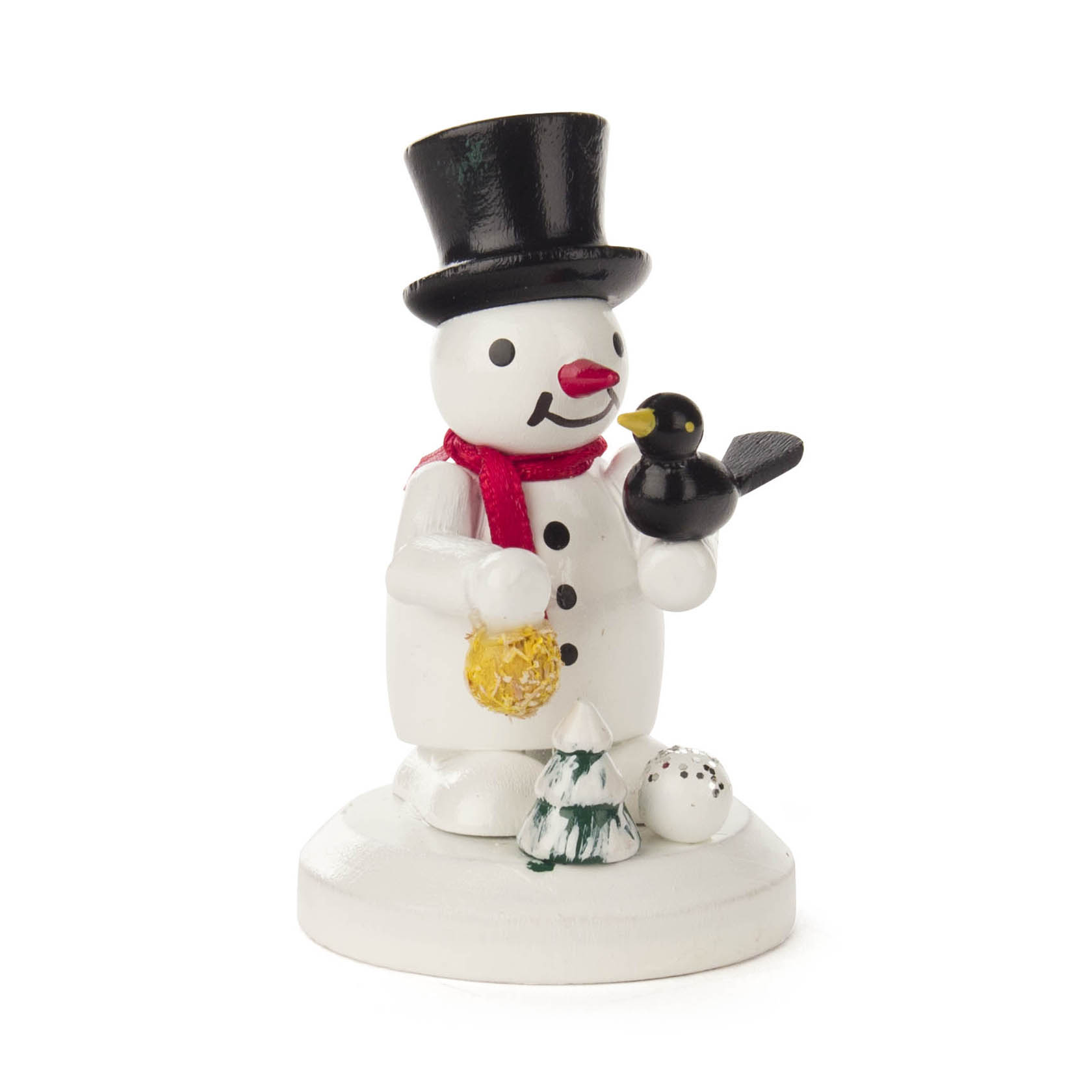 Schneemann mit Vogel auf Sockel im Dregeno Online Shop günstig kaufen