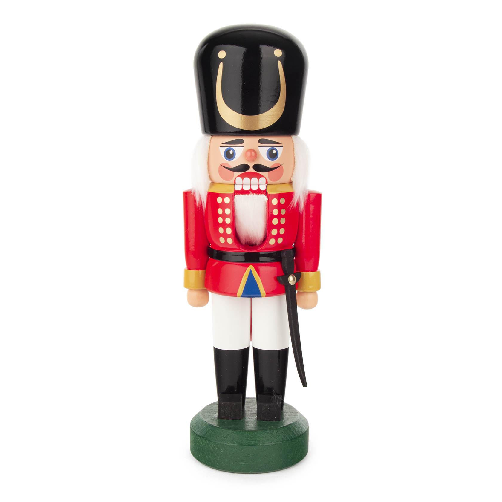 Nussknacker Wachsoldat rot-weiß, 24cm