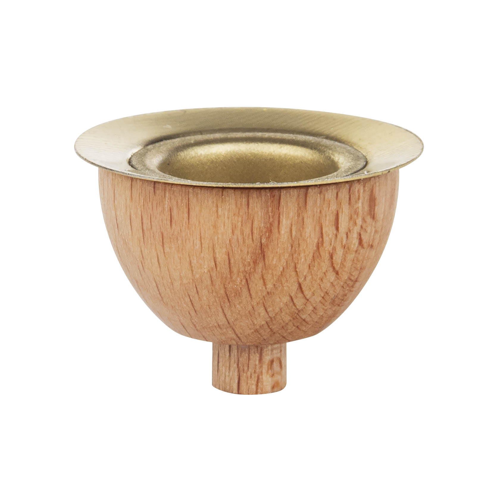 Holztülle mit Messingeinsatz für Kerzen d=14mm im Dregeno Online Shop günstig kaufen