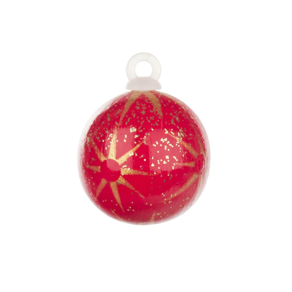 Weihnachtsbaumkugel 2,5cm 6 Sterne rot, ohne Faden im Dregeno Online Shop günstig kaufen