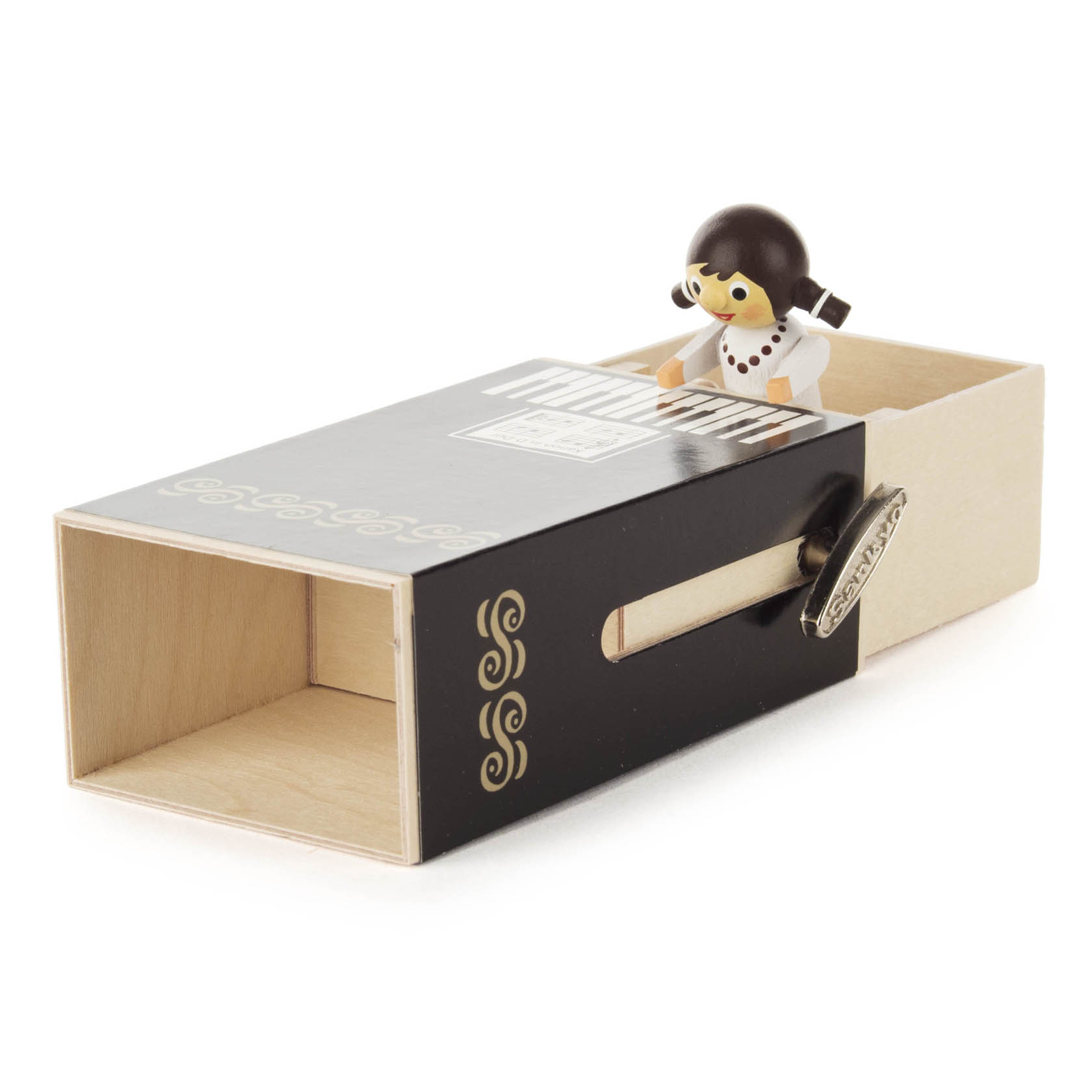Schiebebox "Piano-Box" mit Mädchen Melodie: Kanon in D-Dur