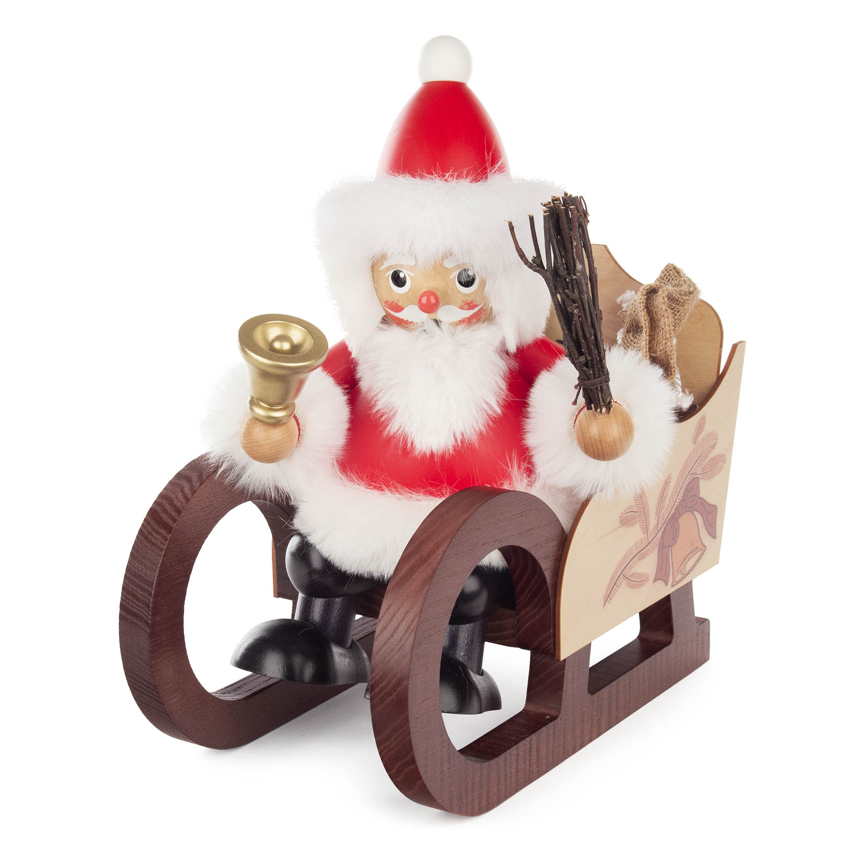 Räuchermann Weihnachtsmann auf Schlitten im Dregeno Online Shop günstig kaufen
