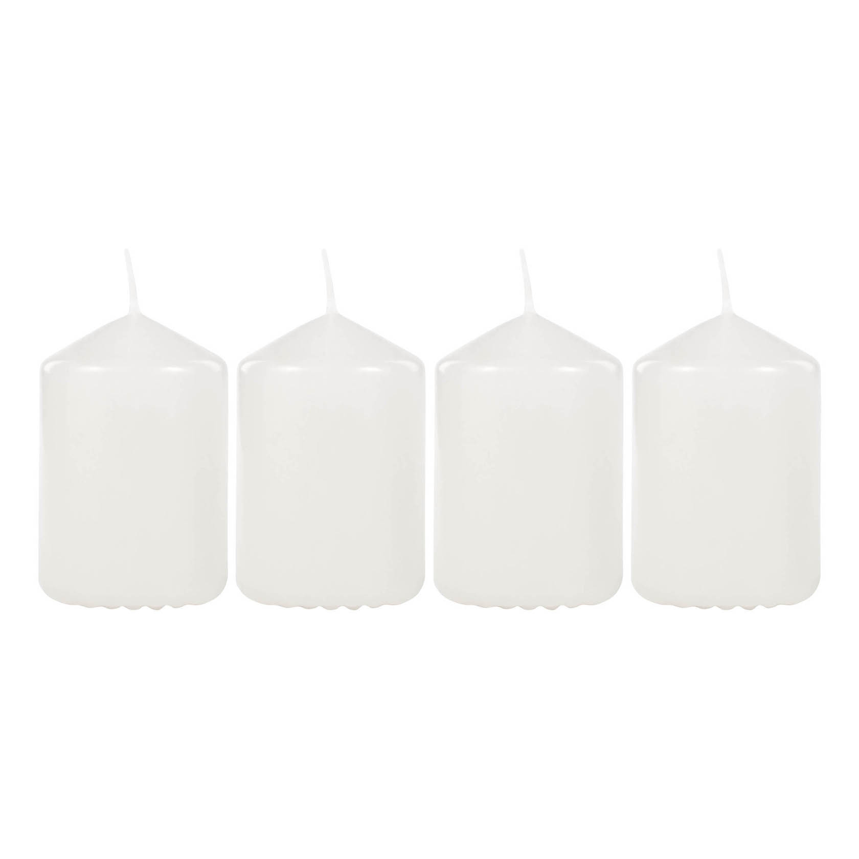 Stumpenkerzen Höhe 6cm, weiß (4) im Dregeno Online Shop günstig kaufen