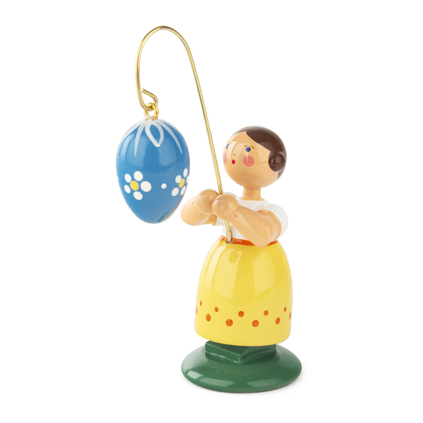 Wooden easter girl with blue egg im Dregeno Online Shop günstig kaufen