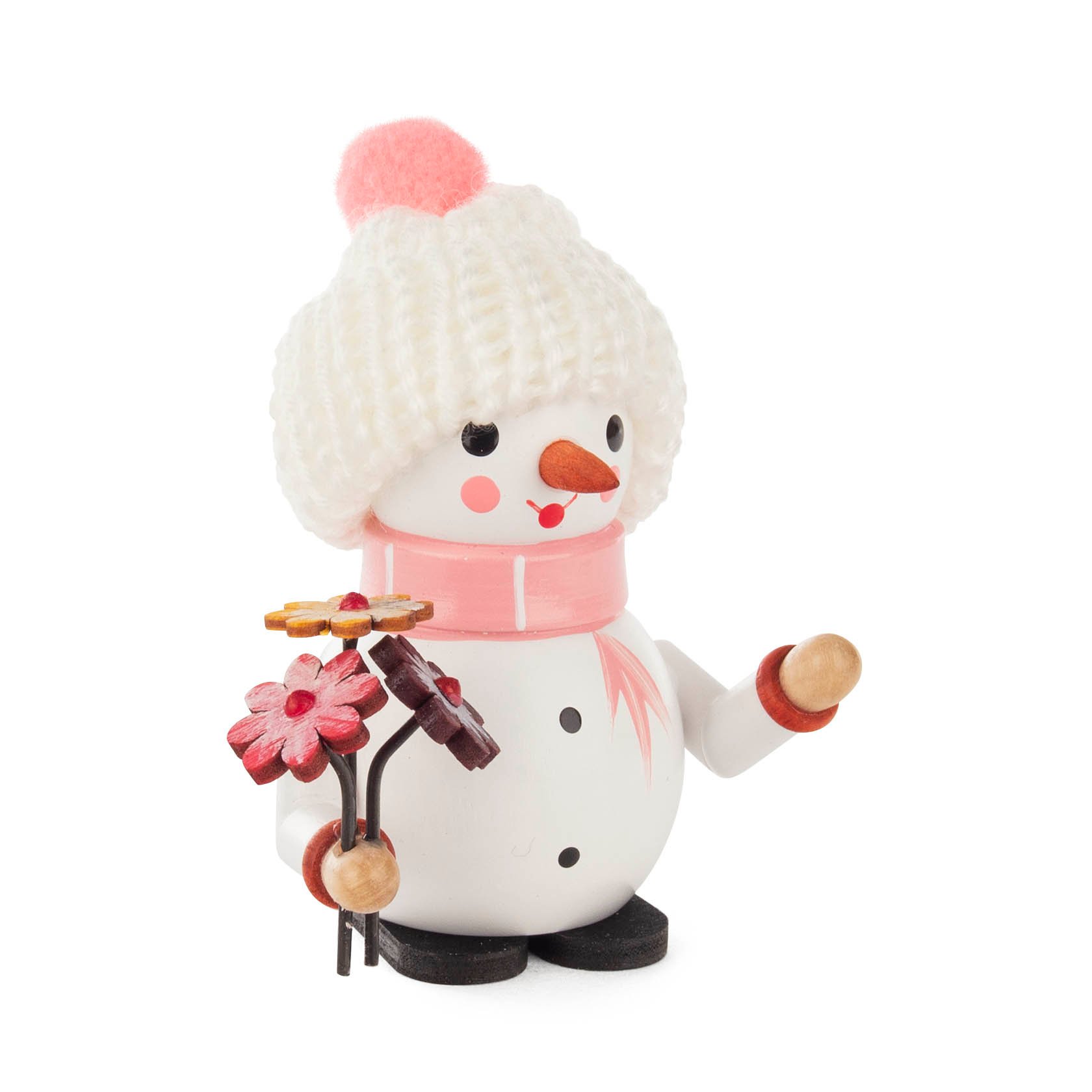Schneemann Flora mit Blumenstrauß im Dregeno Online Shop günstig kaufen