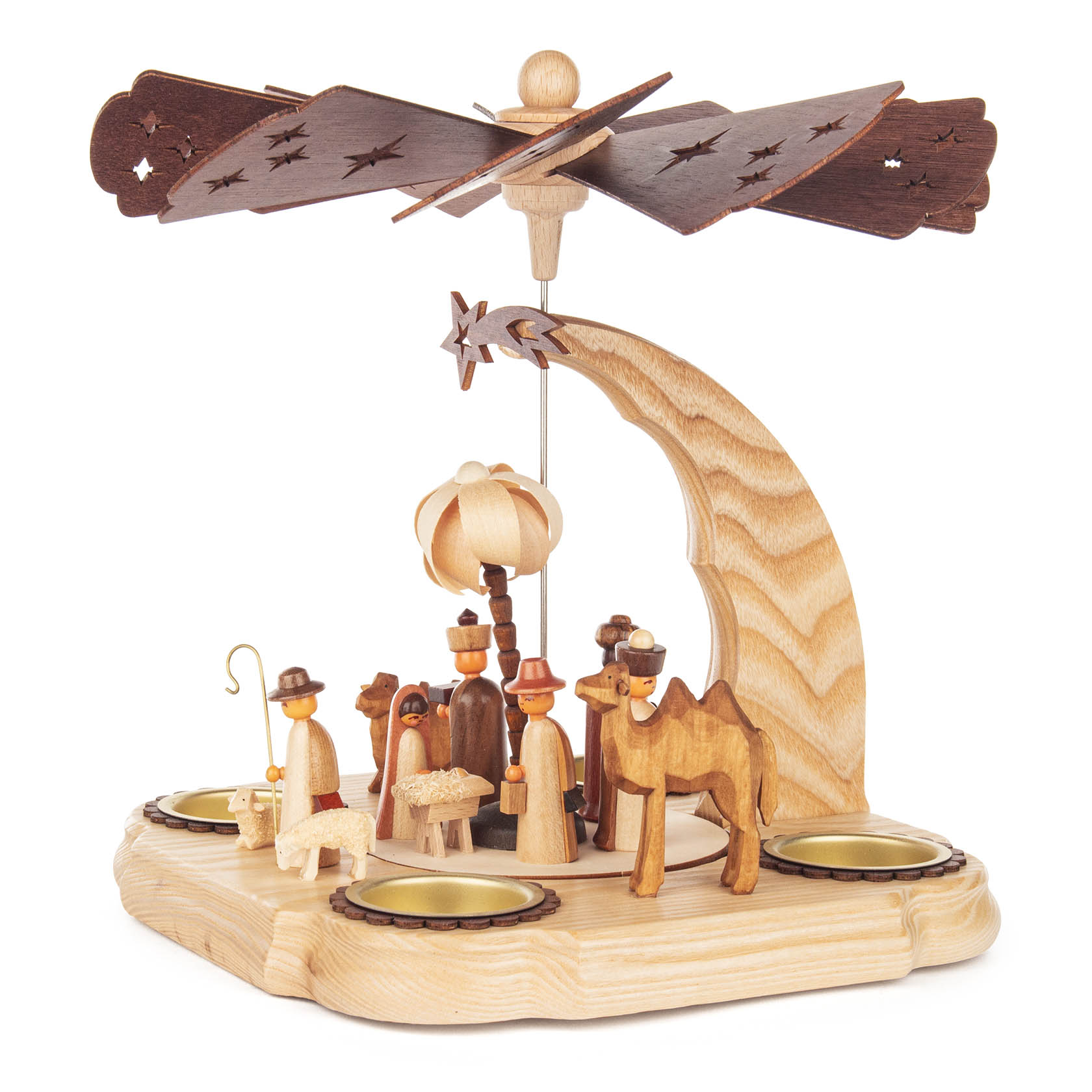 Pyramide Christi Geburt, natur für Teelichte oder Kerzen 14mm im Dregeno Online Shop günstig kaufen