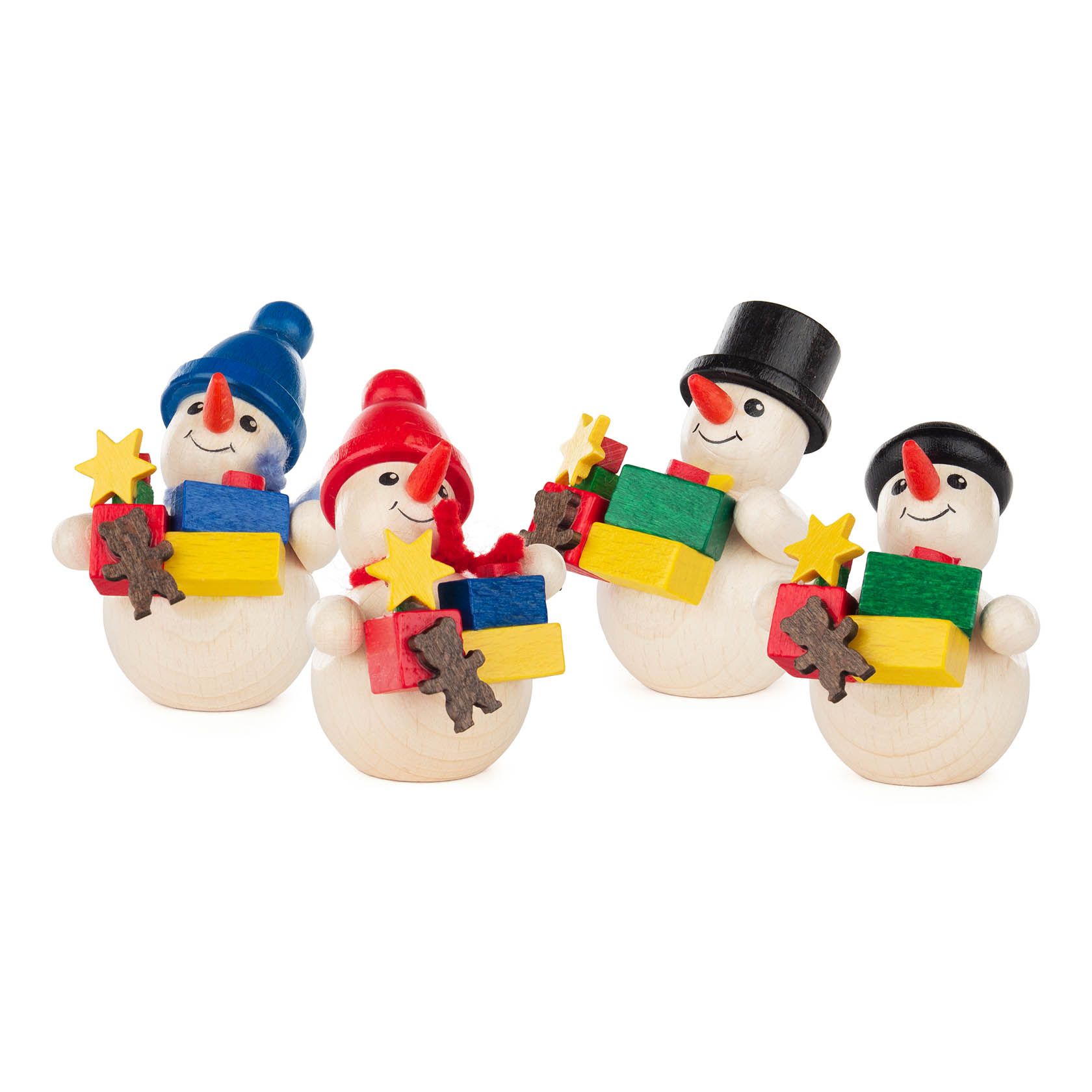 Schneemänner mit Geschenken (4) im Dregeno Online Shop günstig kaufen