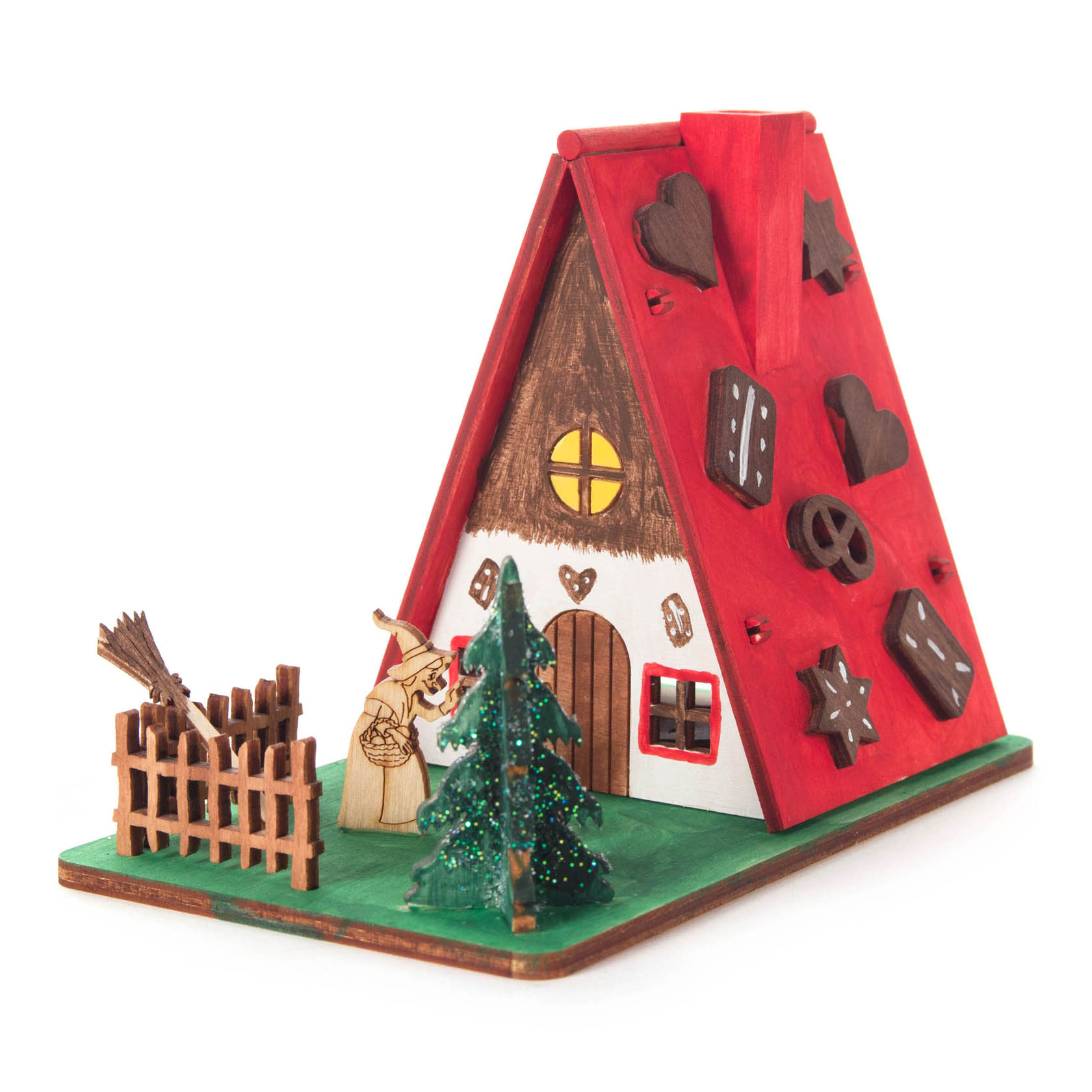 Bastelset Räucherhaus Hexenhaus 30-teilig 10,5x12,5x10,5cm im Dregeno Online Shop günstig kaufen