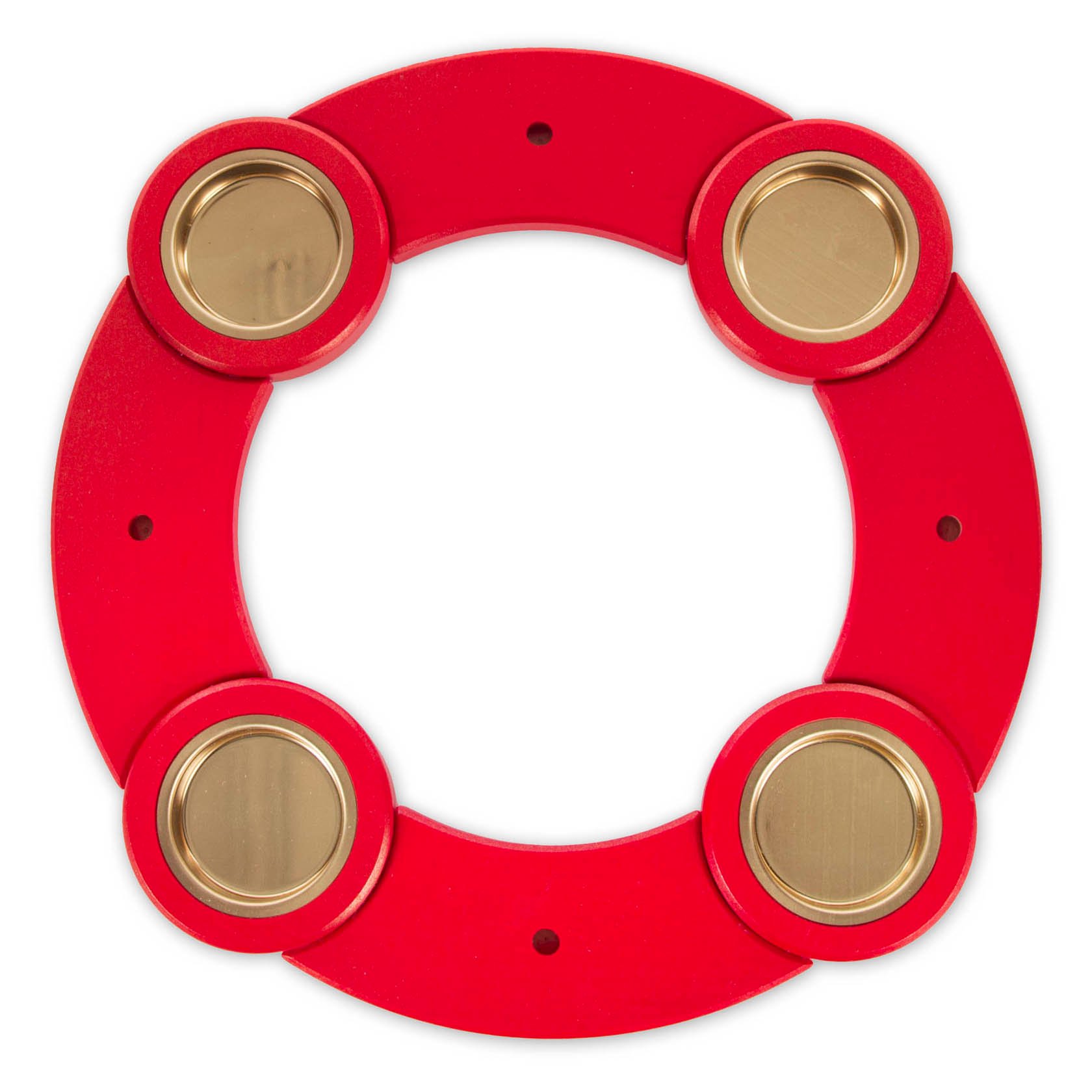 Vario-Tischleuchter 24cm rot/gold für Teelichte