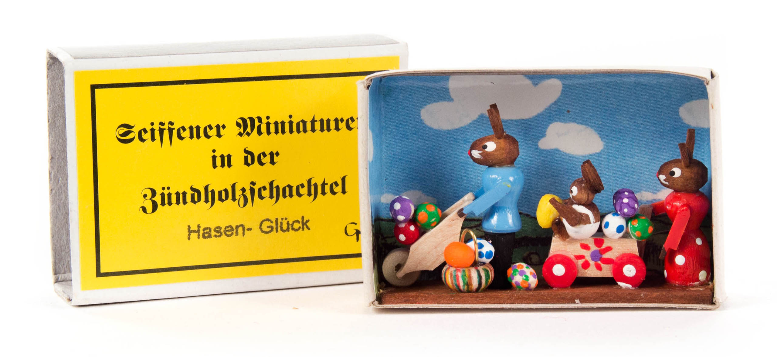 Zündholzschachtel "Hasen-Glück"  