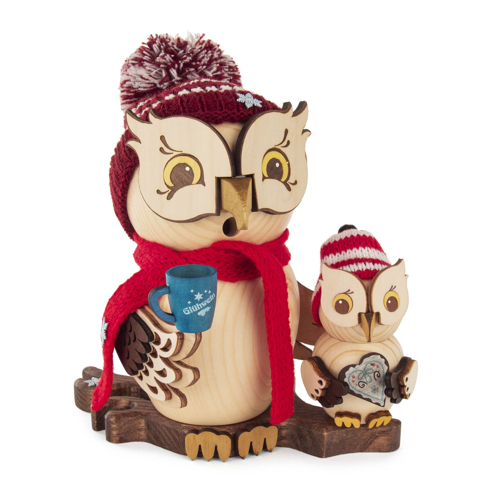 Räuchereule Weihnachtsmarktbesuch mit Kind im Dregeno Online Shop günstig kaufen