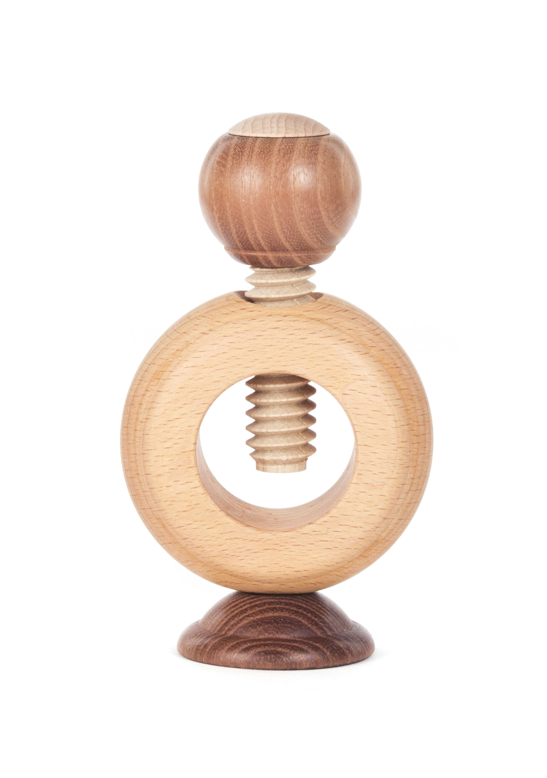 Nussknacker Ring natur, 14cm  