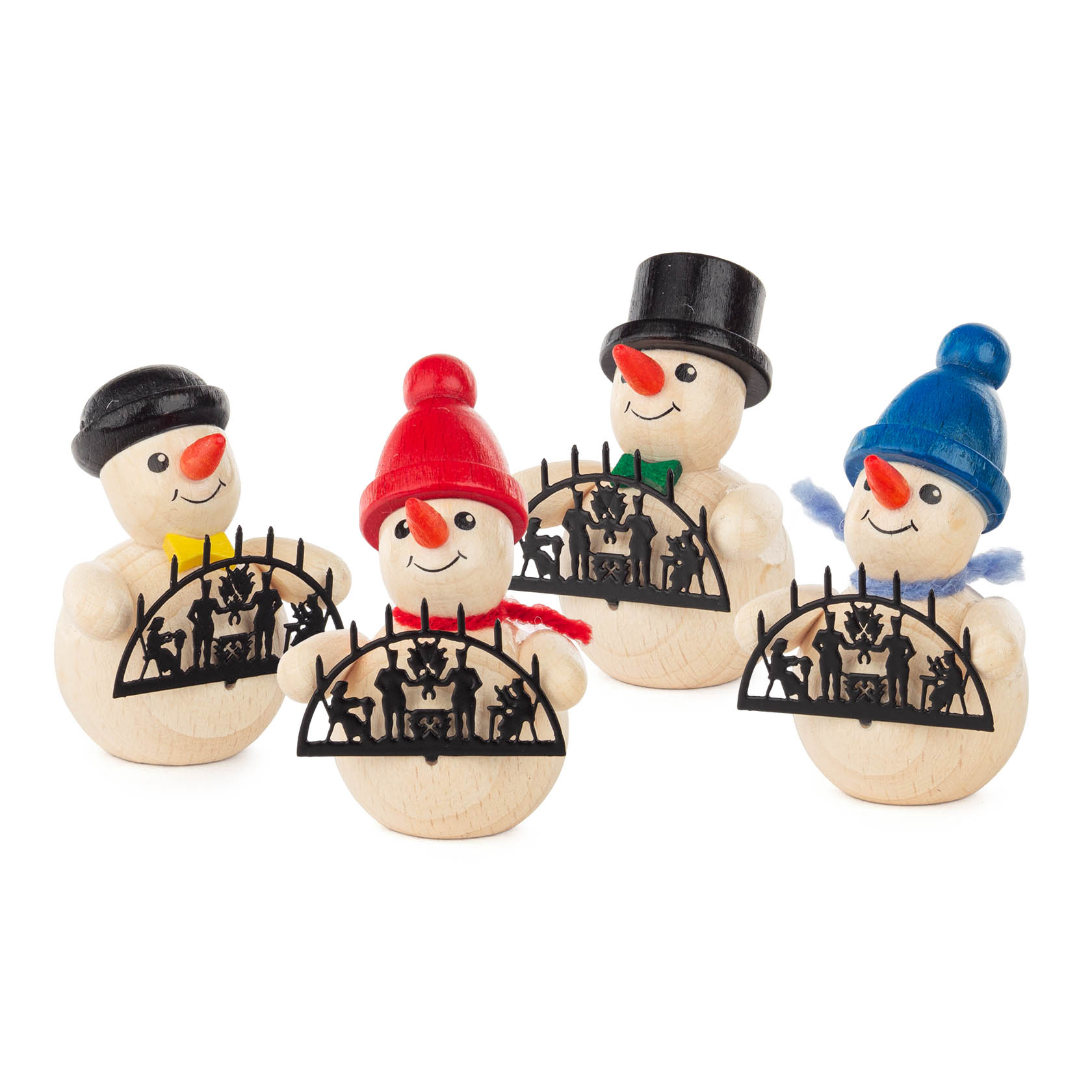 Schneemänner mit Schwibbogen (4) im Dregeno Online Shop günstig kaufen
