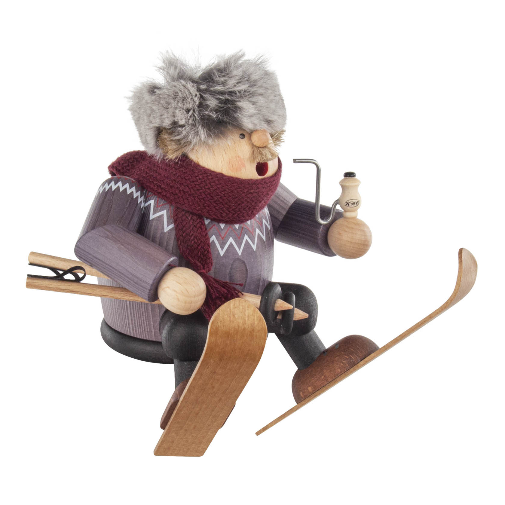 Räuchermann Schanzenhocker 17cm Kantenhocker