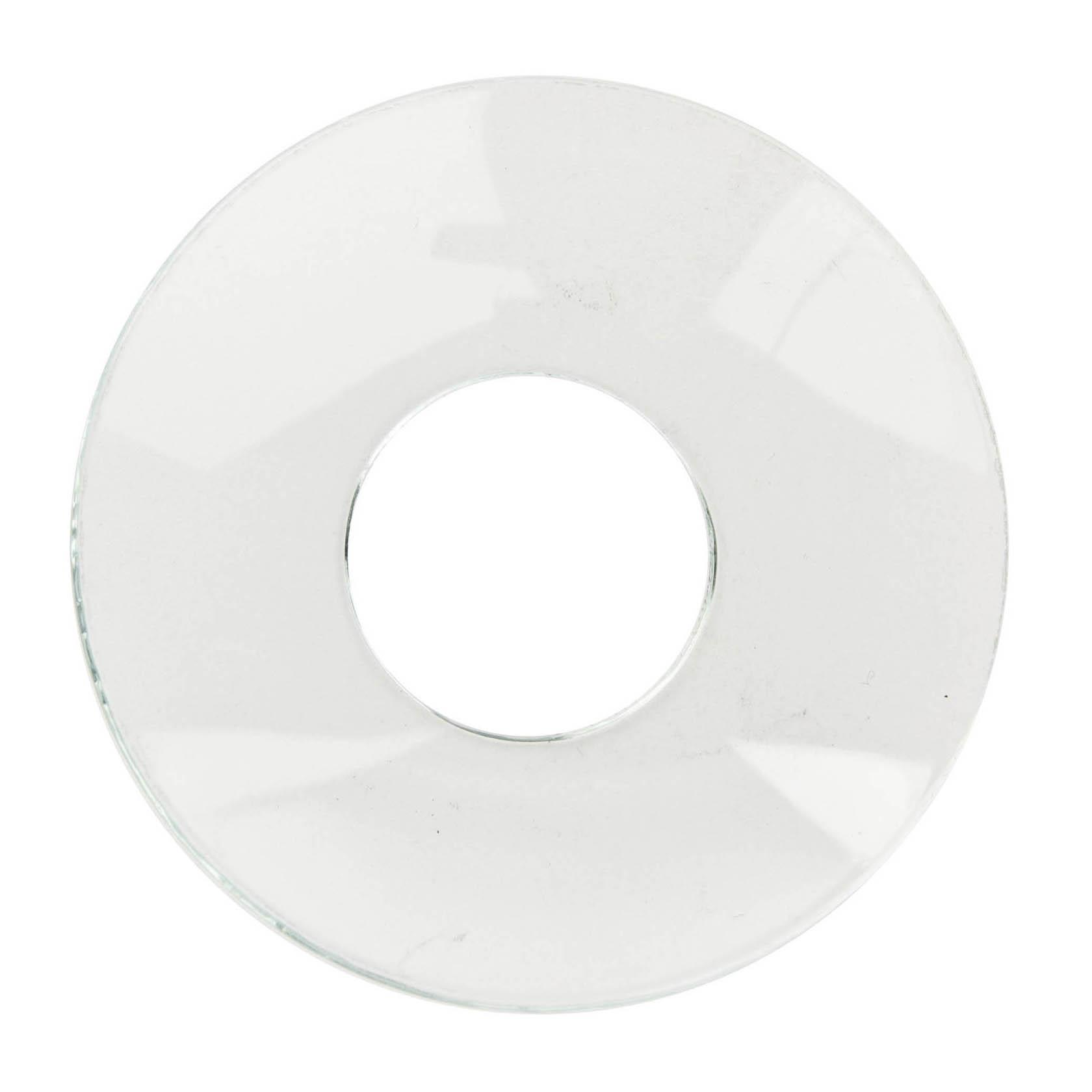 Runde, glatt polierte Scheibe mit einem zentralen Loch von 20 mm Durchmesser. Der gesamte Außendurchmesser der Scheibe beträgt 50 mm. im Dregeno Online Shop günstig kaufen