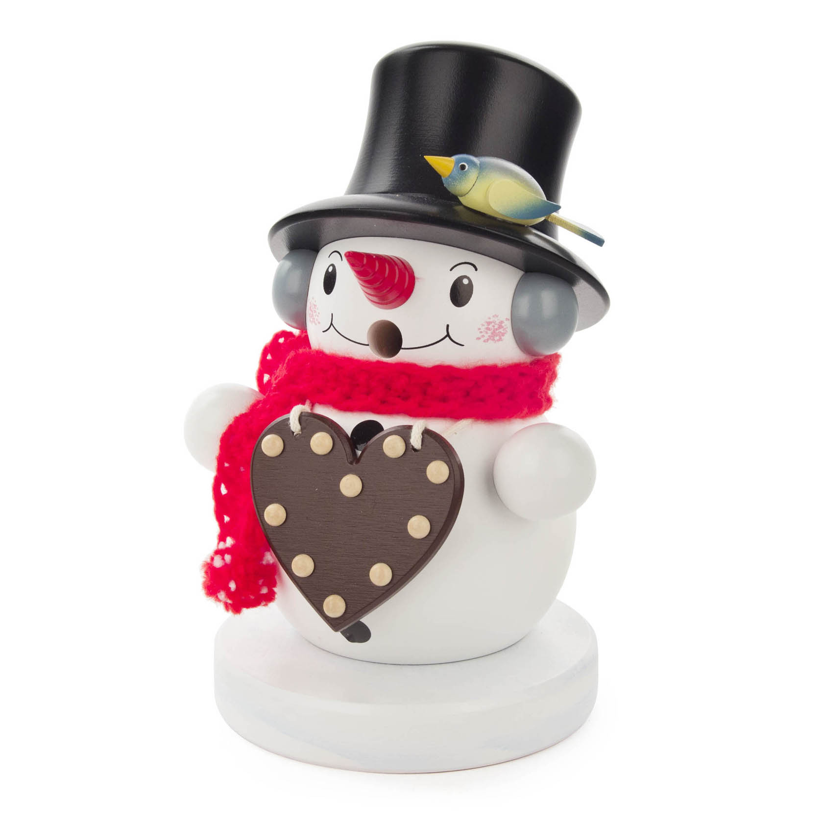 Räuchermann Schneemann mit Lebkuchenherz im Dregeno Online Shop günstig kaufen