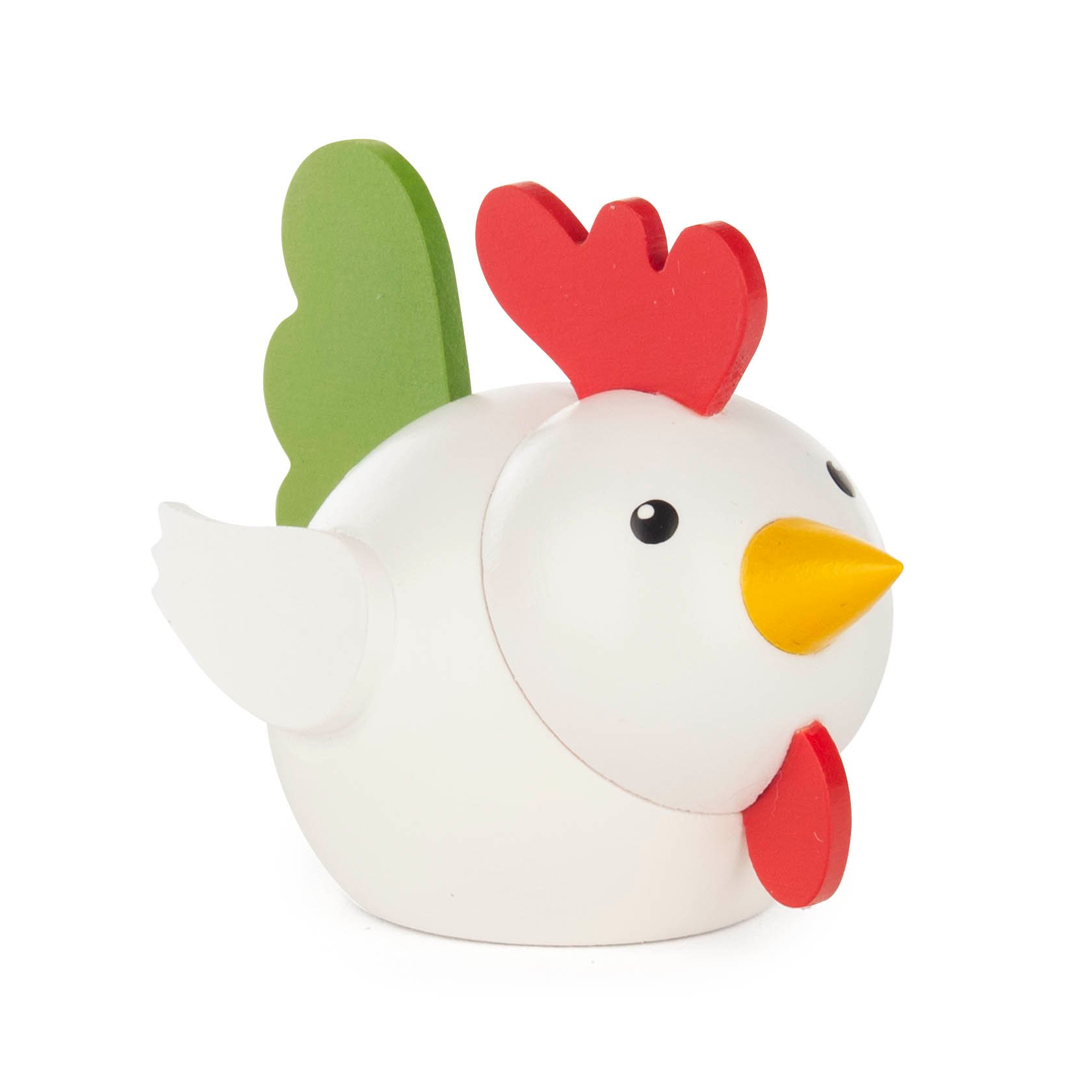 Huhn weiß-grün für Vario-Leuchter