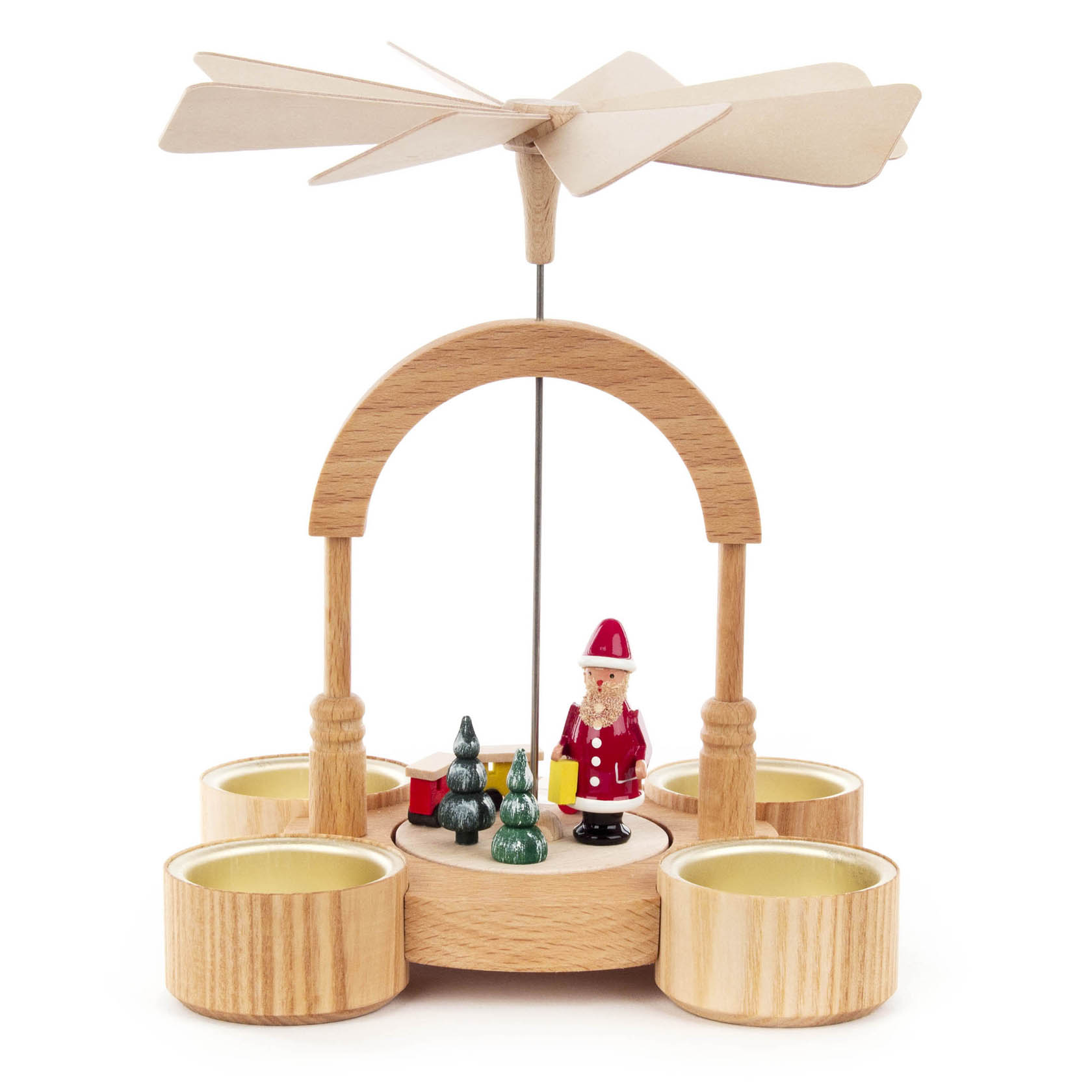 Pyramide Weihnachtsmann mit Eisenbahn für Teelichte im Dregeno Online Shop günstig kaufen
