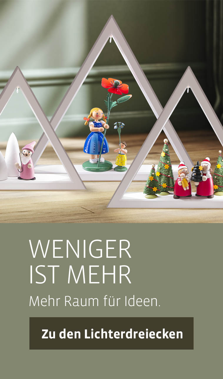 Weiße Lichterdreiecke zum Selbstdekorieren