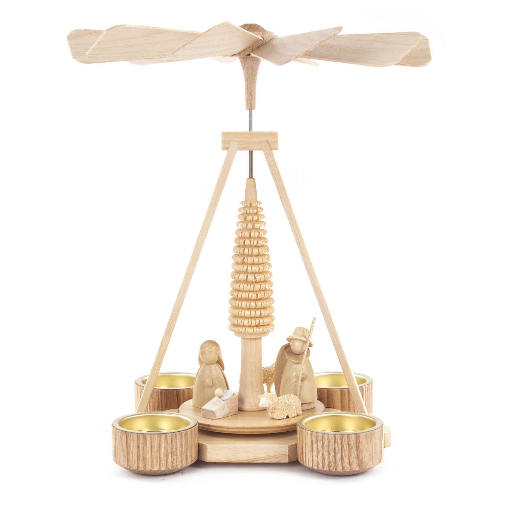 Pyramide mit Christi Geburt, für Teelichte im Dregeno Online Shop günstig kaufen