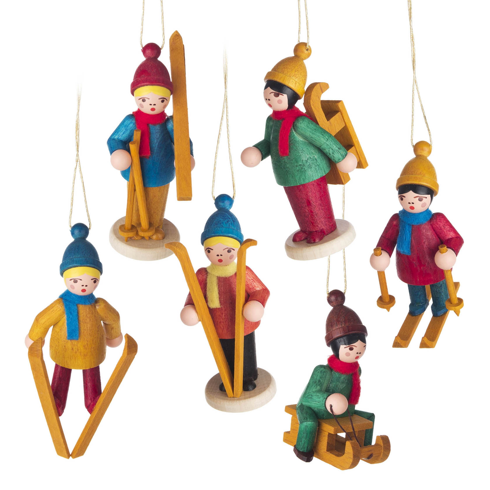 Behang Winterkinder farbig (6)