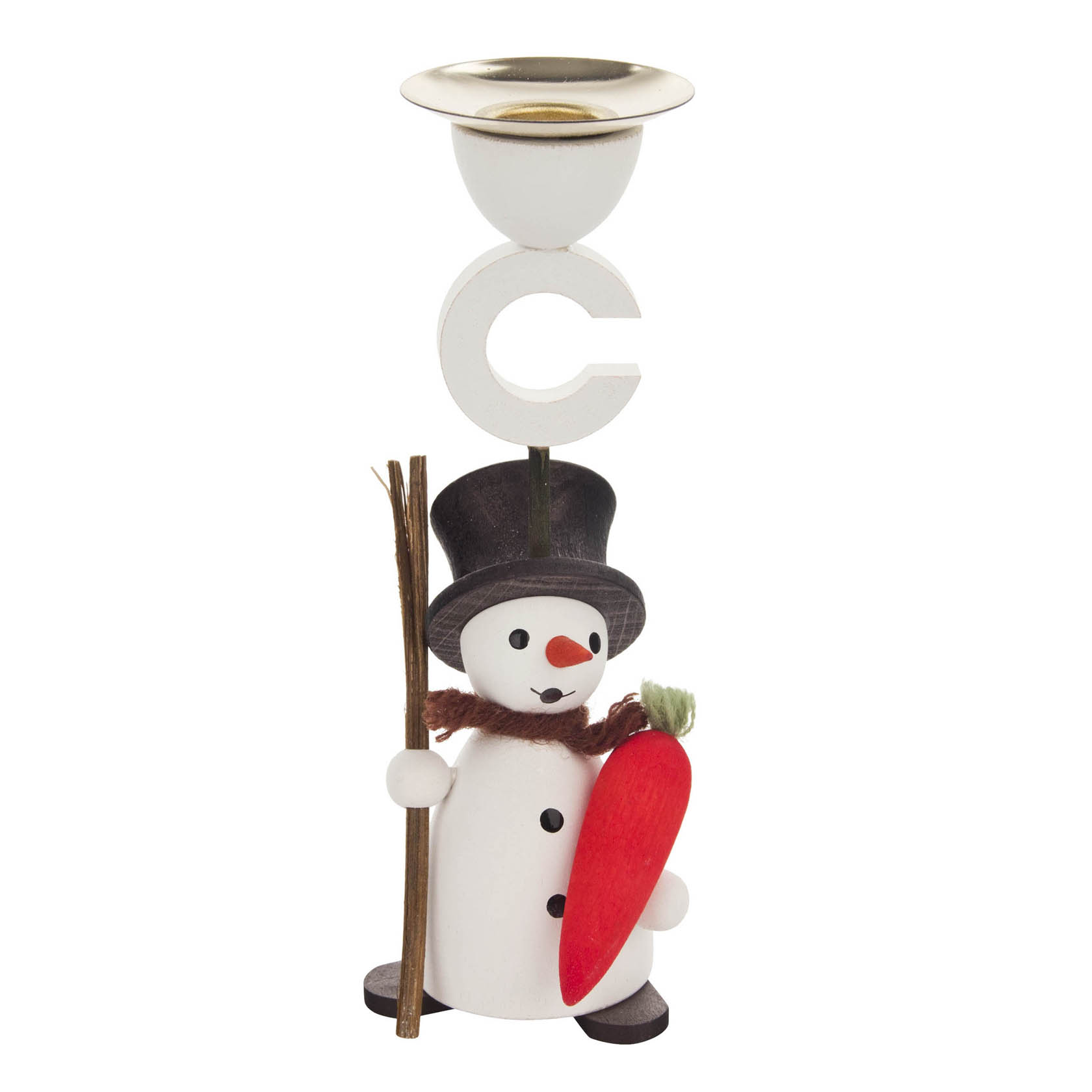 Behang Kerzenhalter Schneemann mit Möhre für Kerzen 14mm im Dregeno Online Shop günstig kaufen