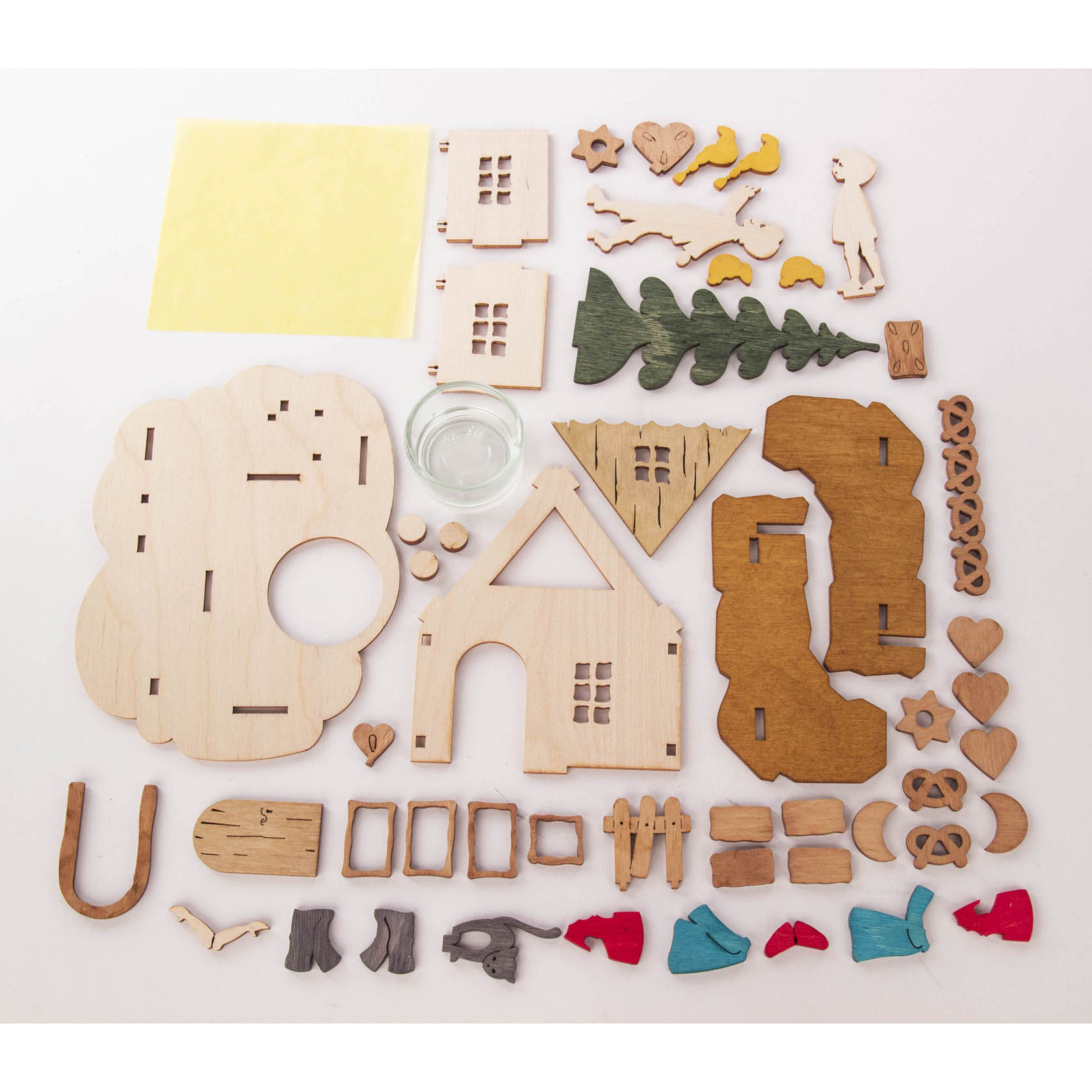 wooden kit candle holder Hänsel/Gretel