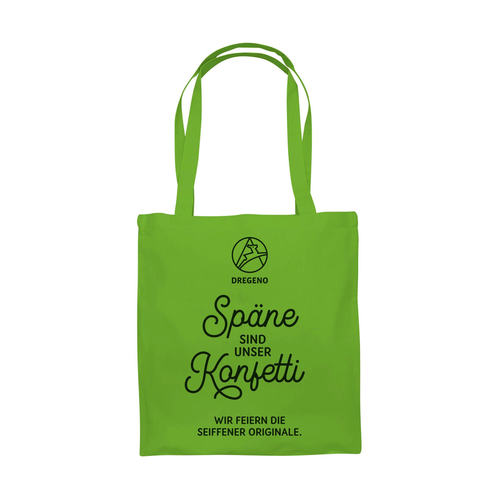 Stofftragetasche grün 38x42cm im Dregeno Online Shop günstig kaufen