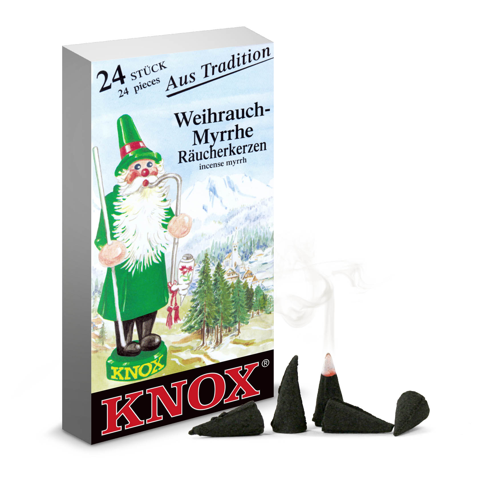 KNOX Räucherkerzen Weihrauch-Myrrhe (24)