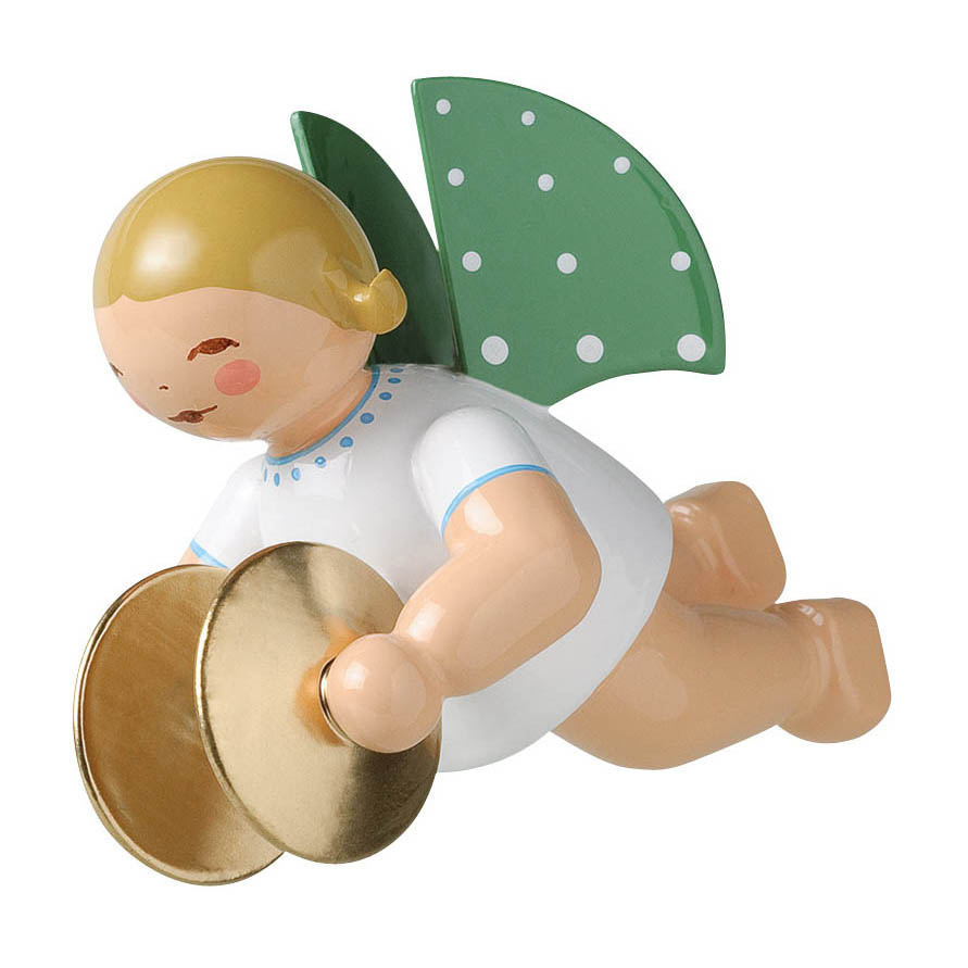 Engel mit Becken, schwebend