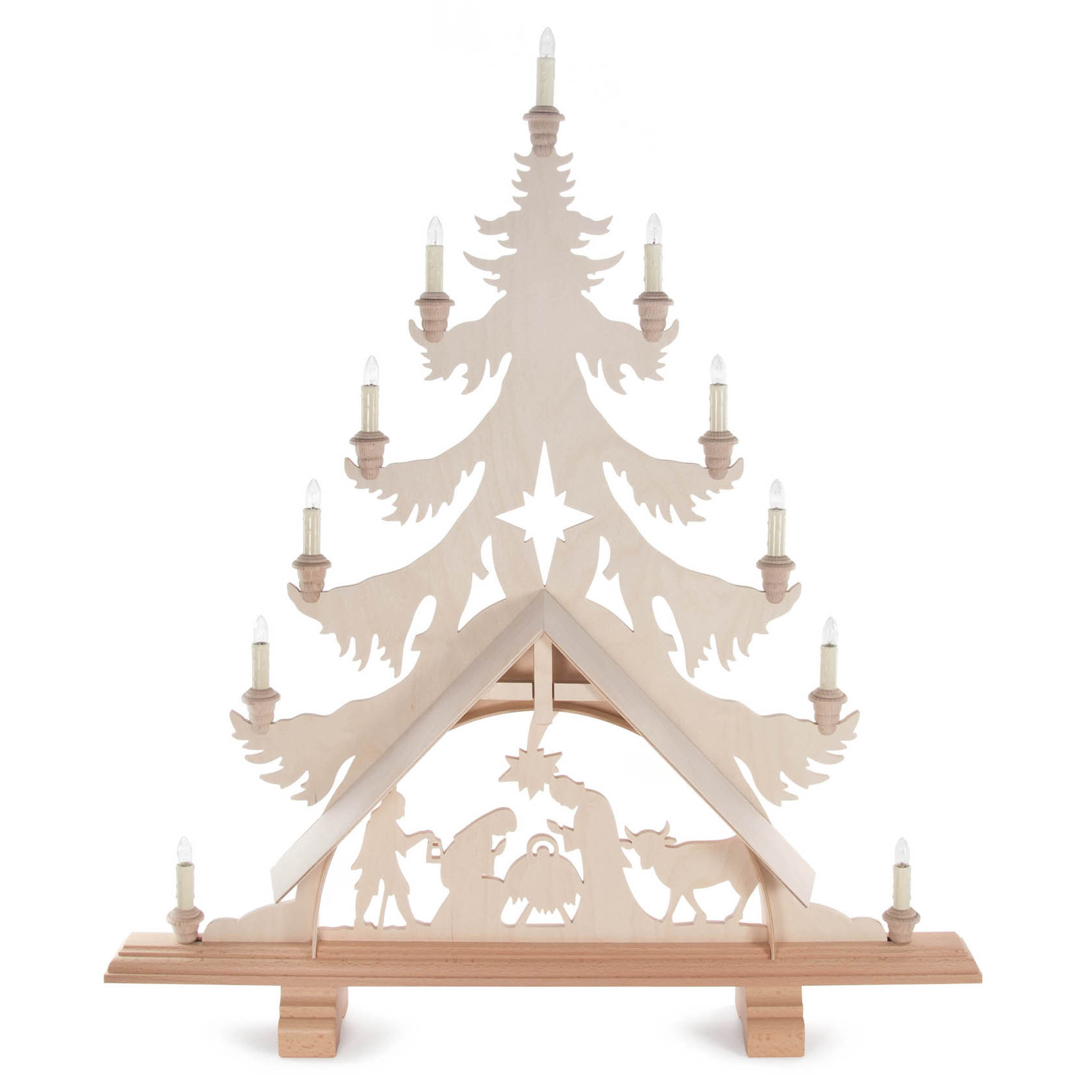 Schwibbogen Baum mit Christi Geburt 86cm, elektrisch beleuchtet im Dregeno Online Shop günstig kaufen