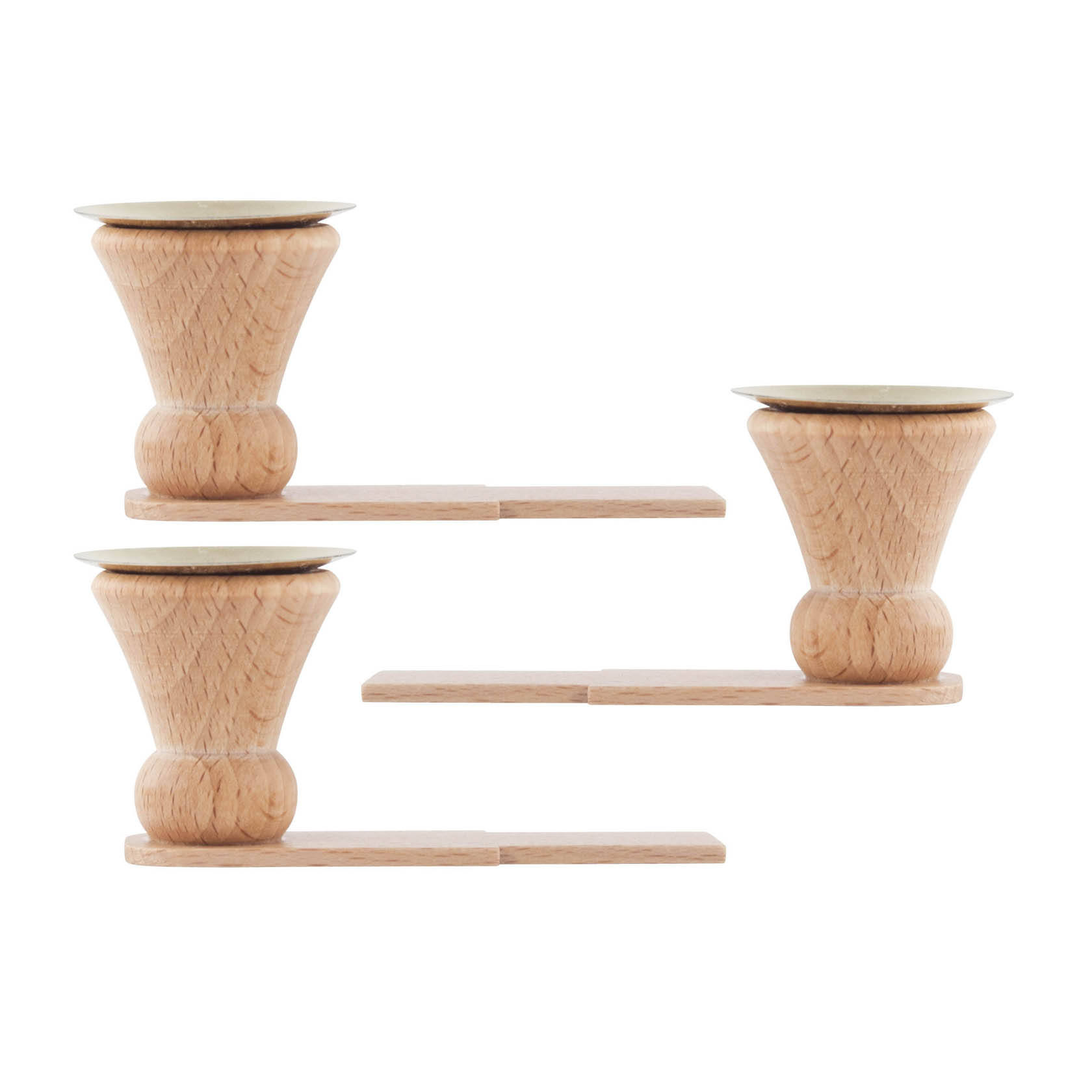 wooden Candle holder for 85/15/1, -/15/2 im Dregeno Online Shop günstig kaufen