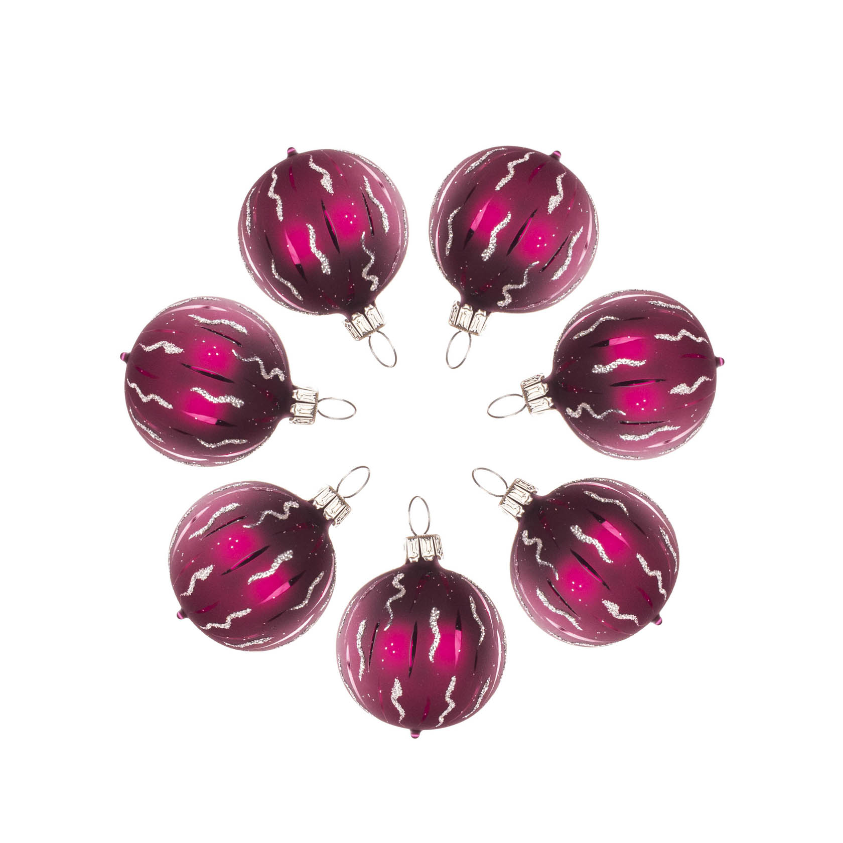 Thüringer Christbaumschmuck Kugel 4cm beere matt (7)