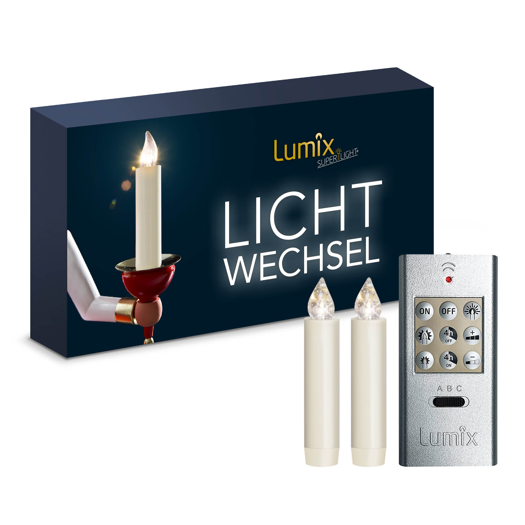 LUMIX-CLASSIC-MINI-S  2candles, remote control, 4 batteries im Dregeno Online Shop günstig kaufen