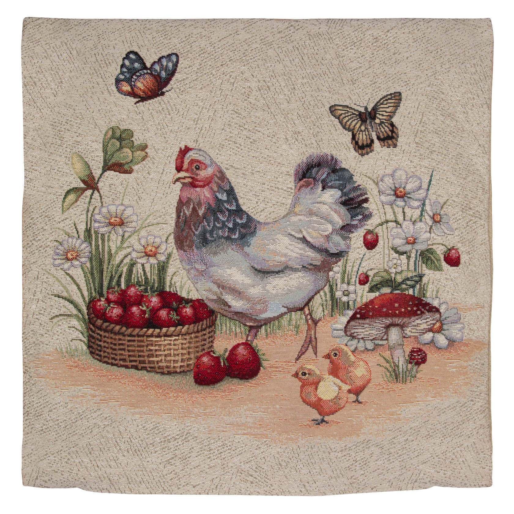 Kissenhülle Hühnerschar im Dregeno Online Shop günstig kaufen