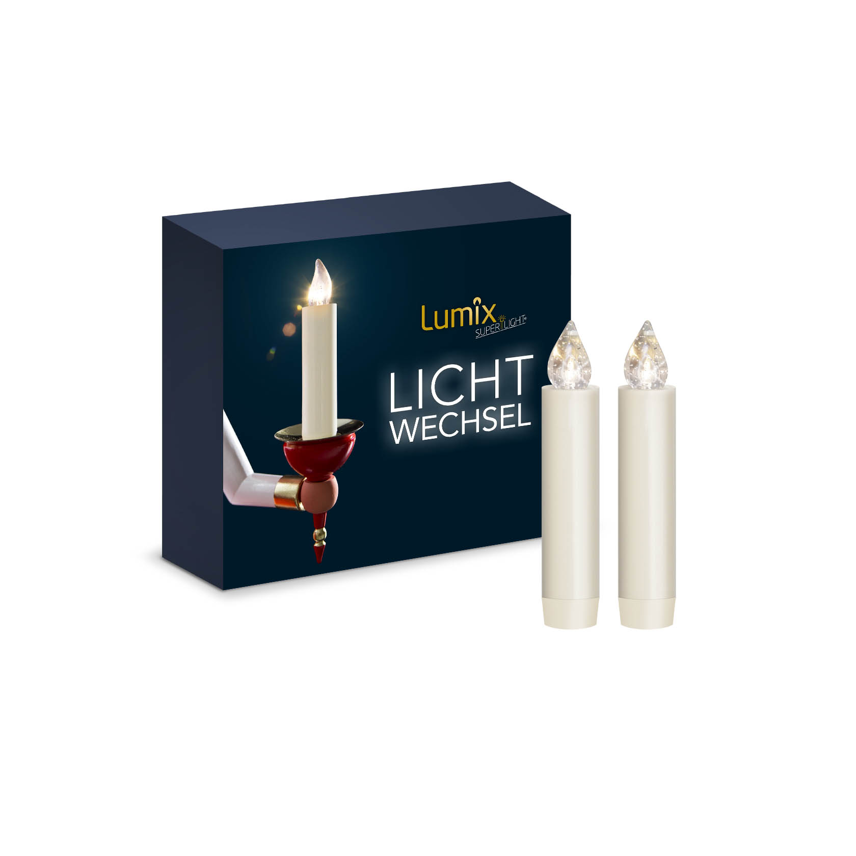 LUMIX CLASSIC MINI S,-superlight- Erweiterungs-Set 2 Kerzen, 2 Batterien