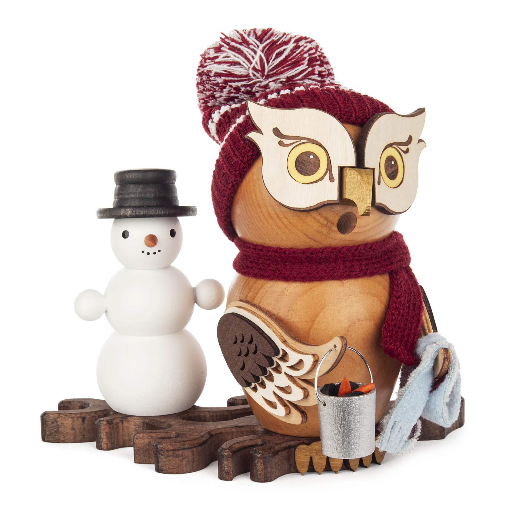 Räuchereule mit Schneemann im Dregeno Online Shop günstig kaufen