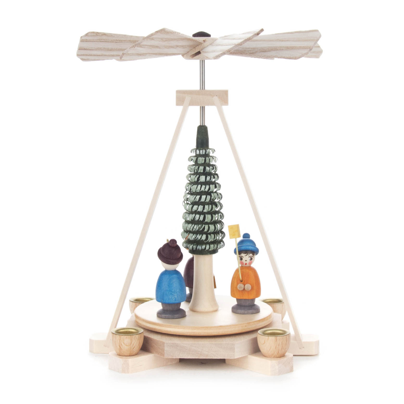 Mini-Pyramide mit Laternenkindern, für Kerzen d=10mm im Dregeno Online Shop günstig kaufen