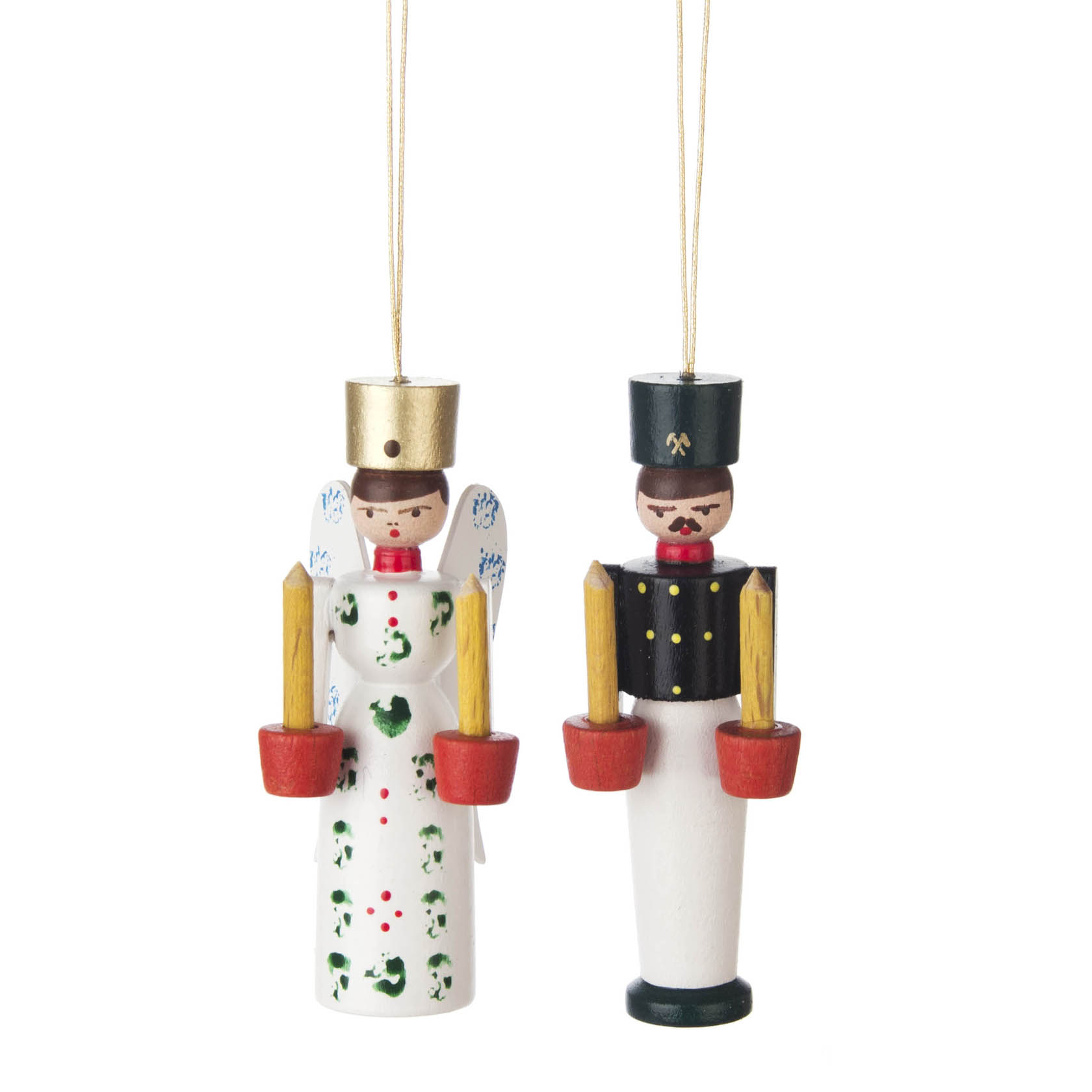wooden ornament angel and miner im Dregeno Online Shop günstig kaufen