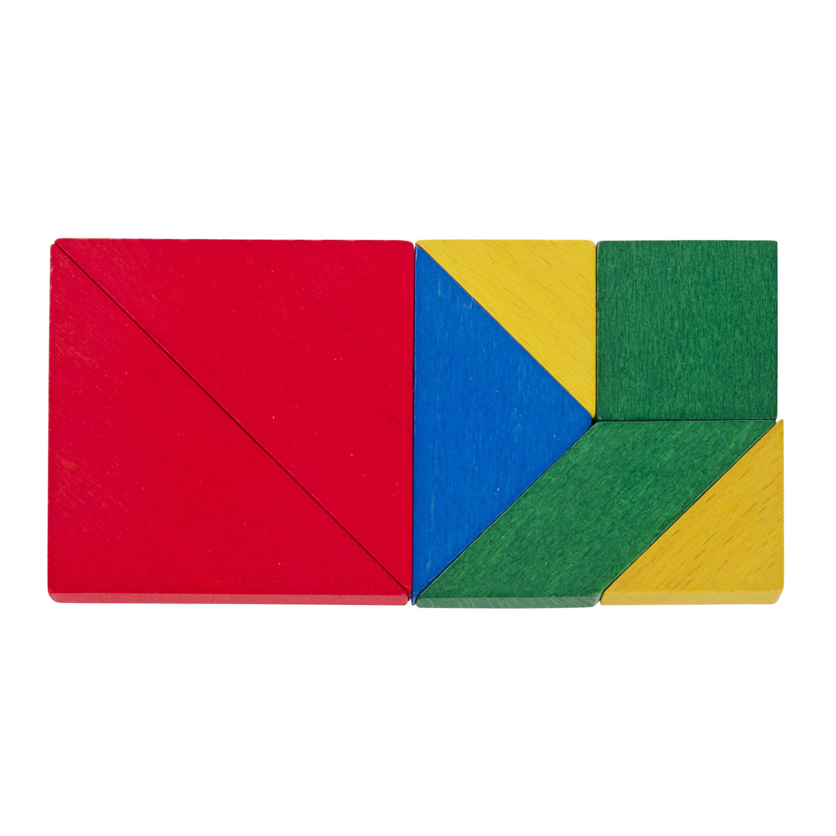 Tangram - Legespiel bunt | Dregeno - Seiffener Originale