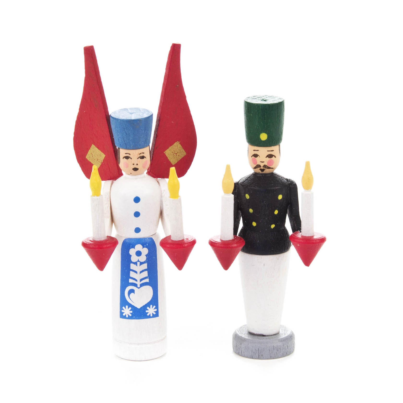 Miniatur Engel und Bergmann