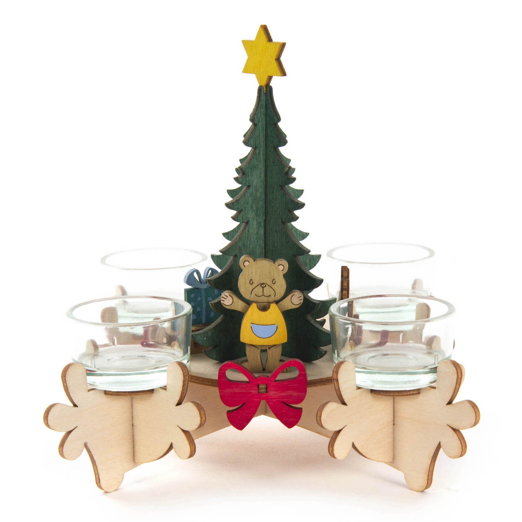 Bastelset Adventsleuchter  16x10x10,5cm